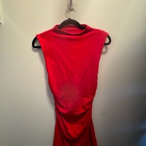 Wild Fable Vibrant Red Backless Dress